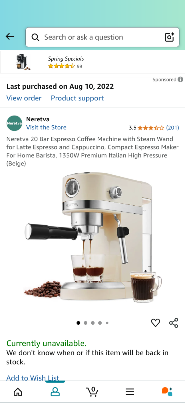Neretva 20bar espresso machine