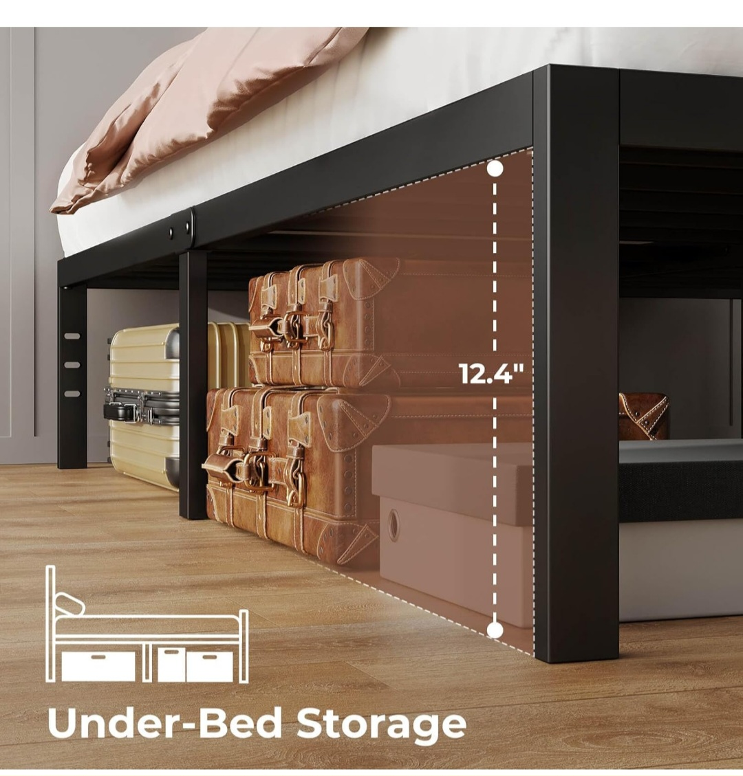 Queen Size Metal Platform Bed Frame - photo 5