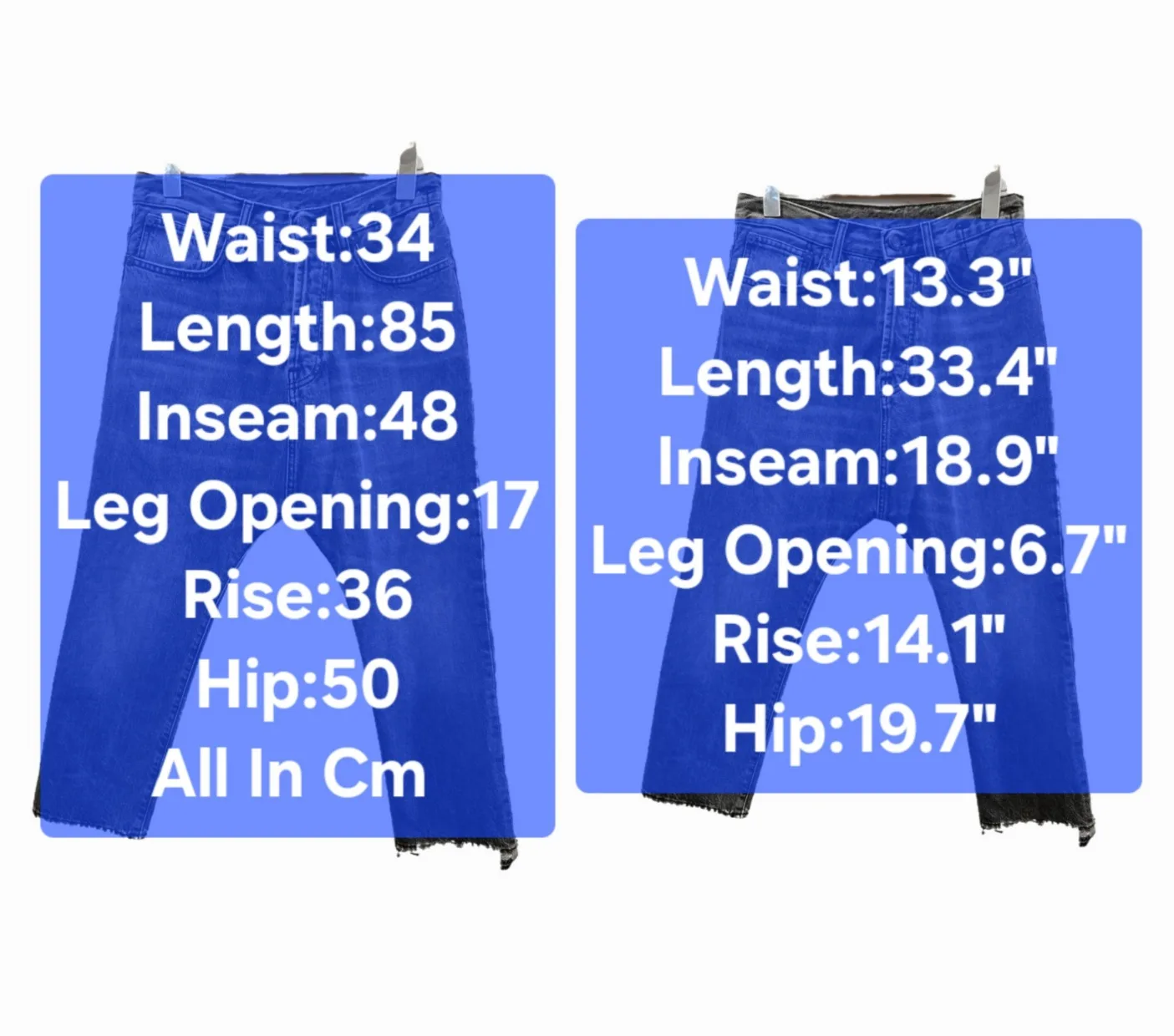 Women's R13 Cropped Black Tailored Drop Jeans Size 23-24 image indicator(2)