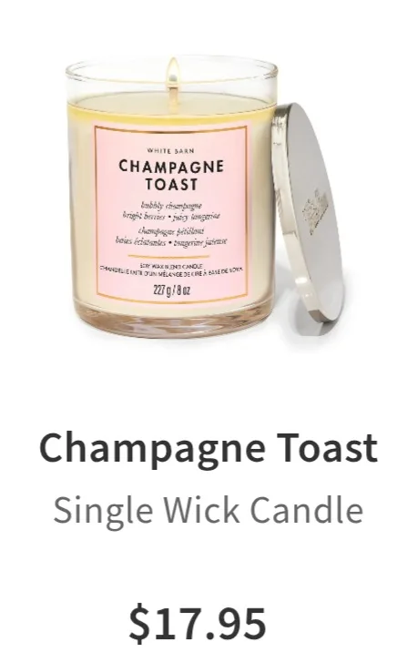 Brand New - Champagne Toast Bath & Body Works set image indicator(2)