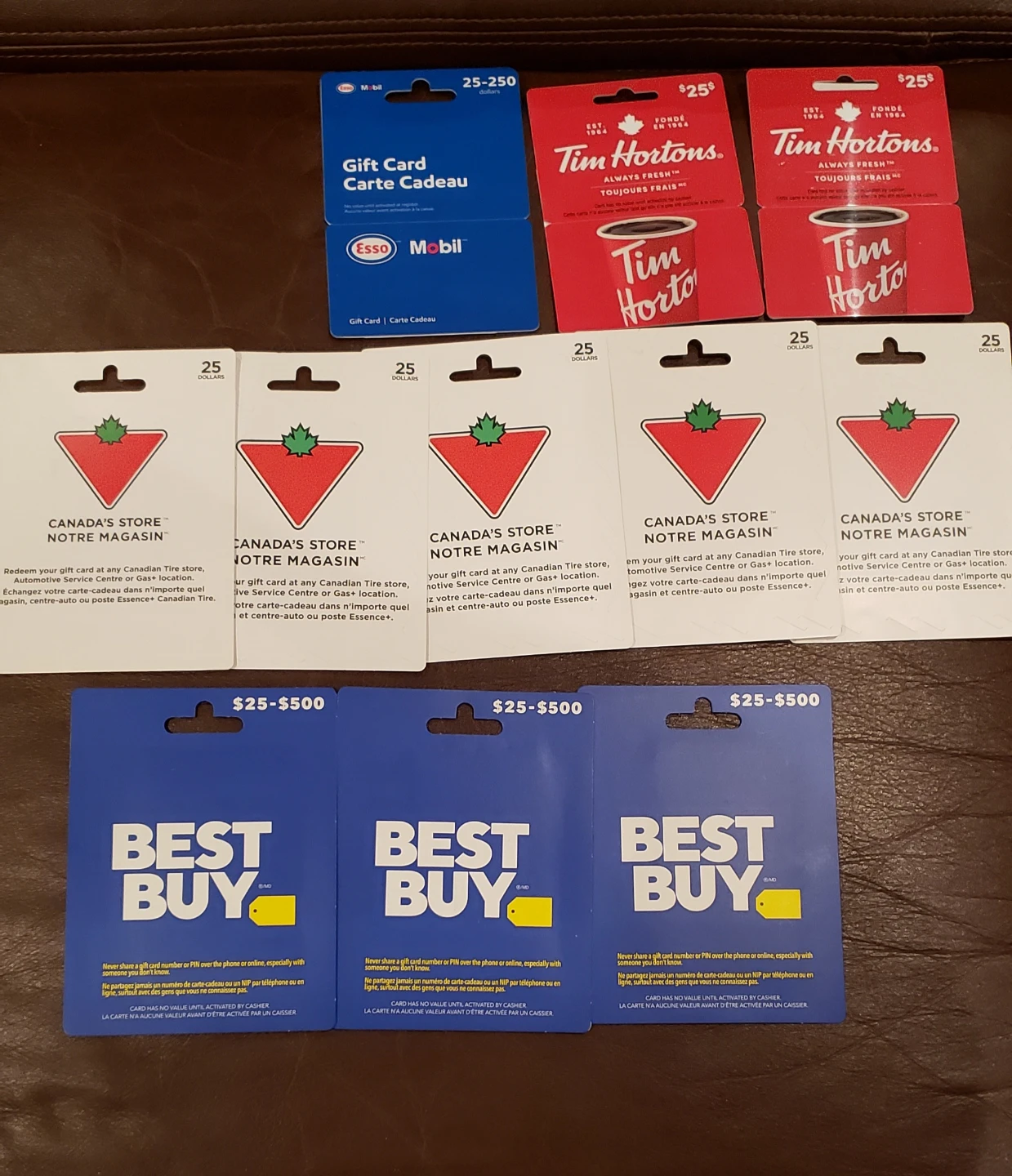 Gift cards for sale