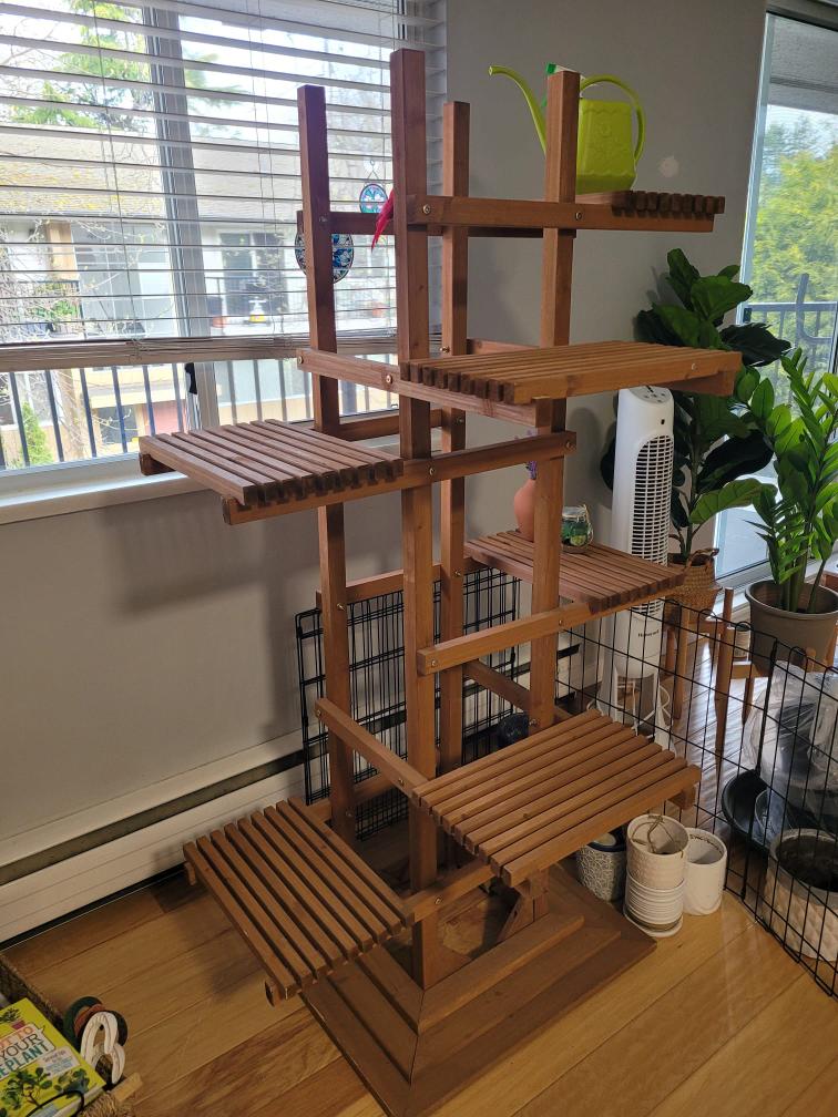 Large Wooden Plant Stand - photo 2