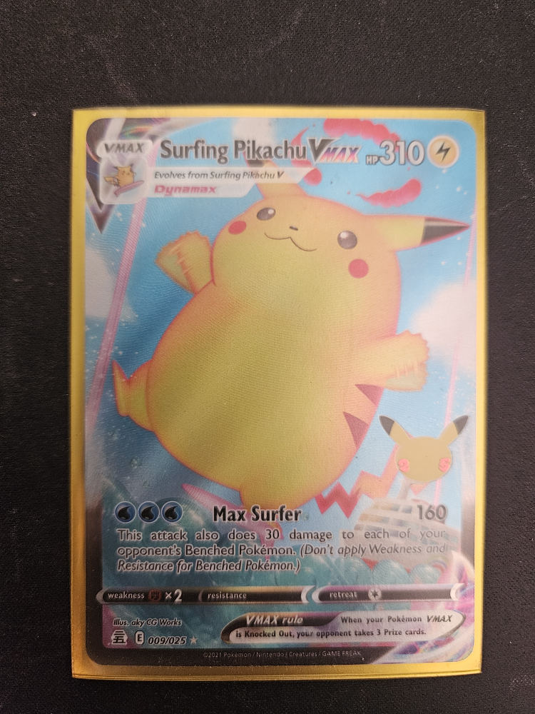 Surfing Pikachu VMAX Pokemon Card 009/025