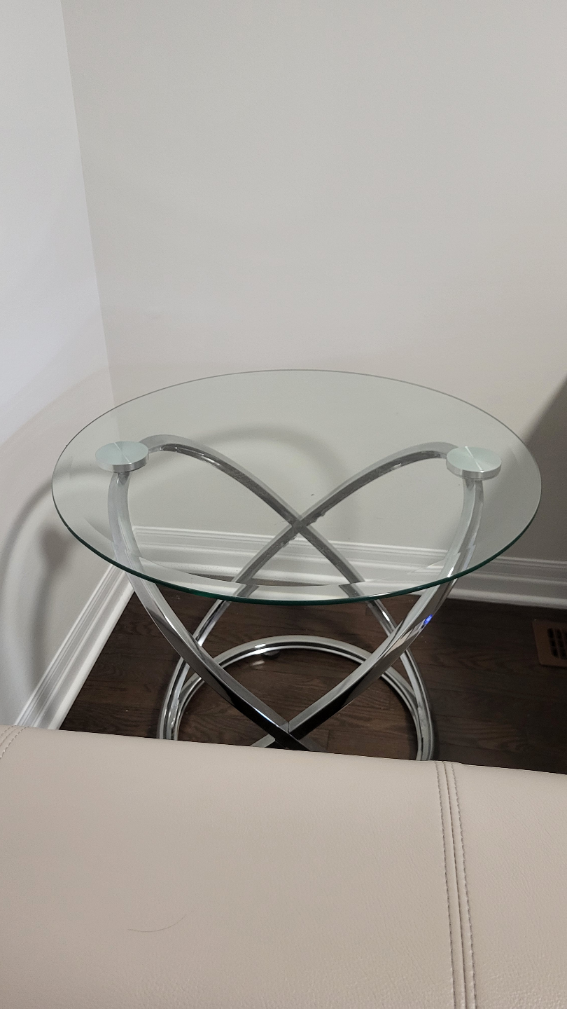 Glass side table - photo 3