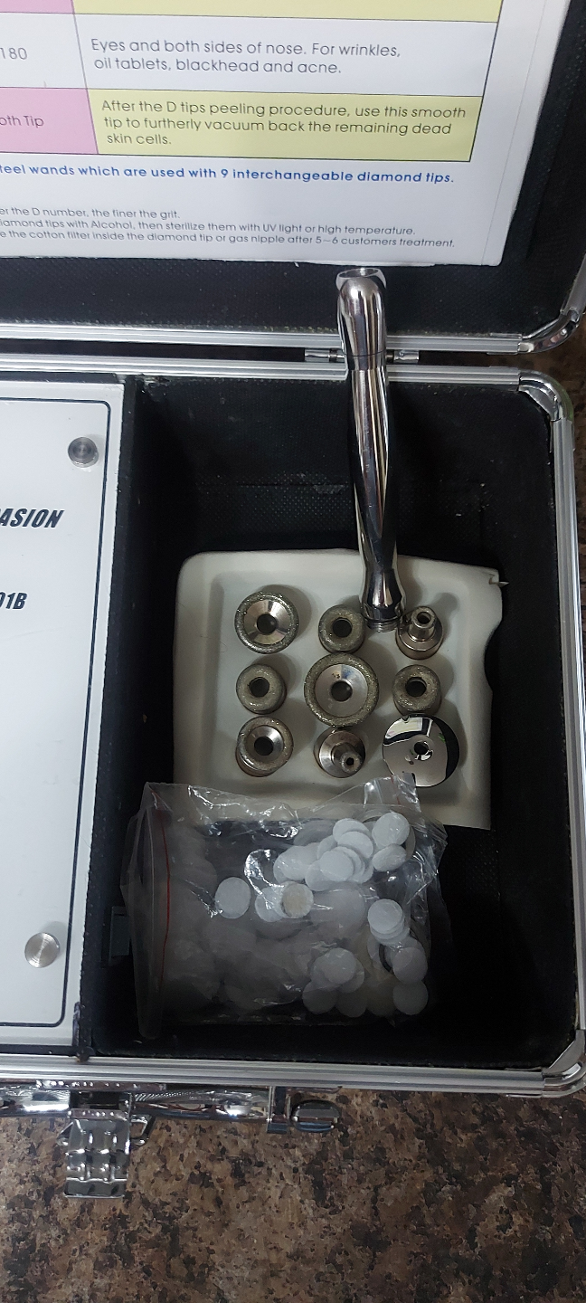 Diamond Dermabrasion Kit with 9 Interchangeable Tips
