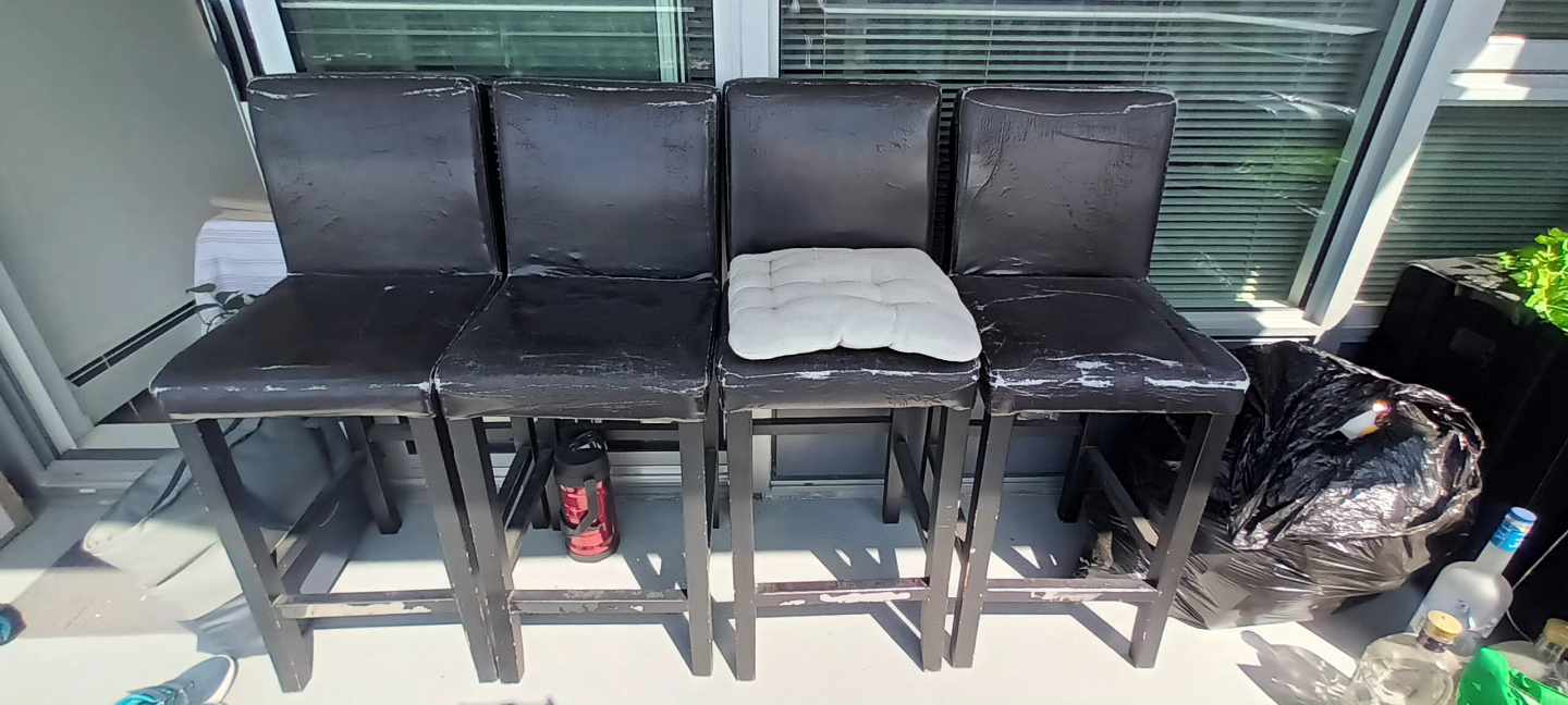 Four Black Bar Stools (FREE) - photo 3