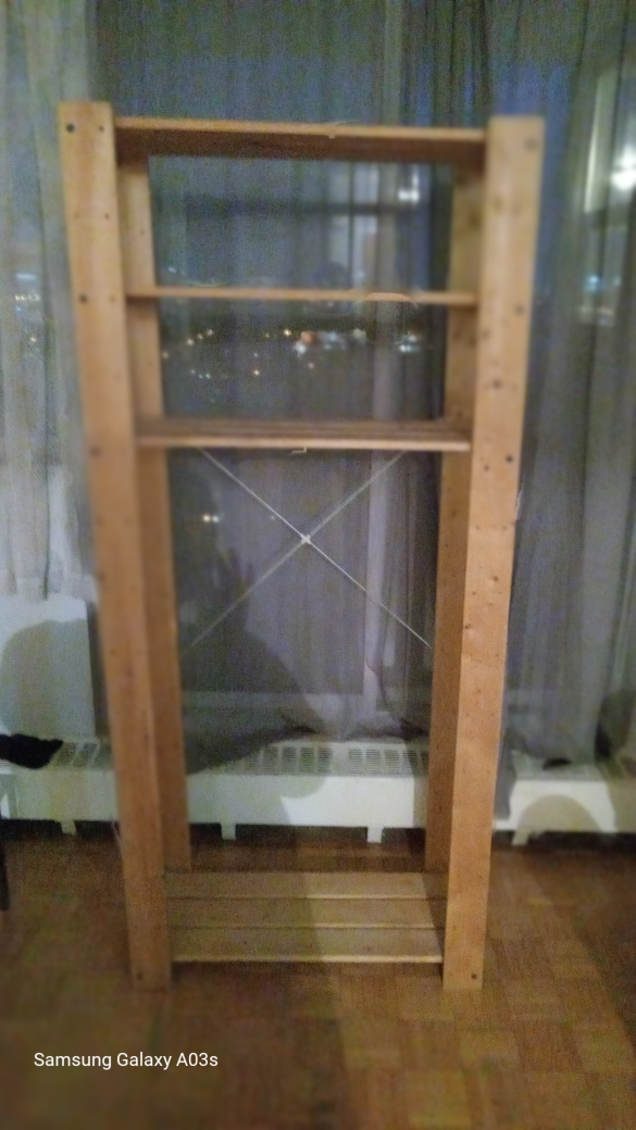 Wooden shelving unit - photo 2
