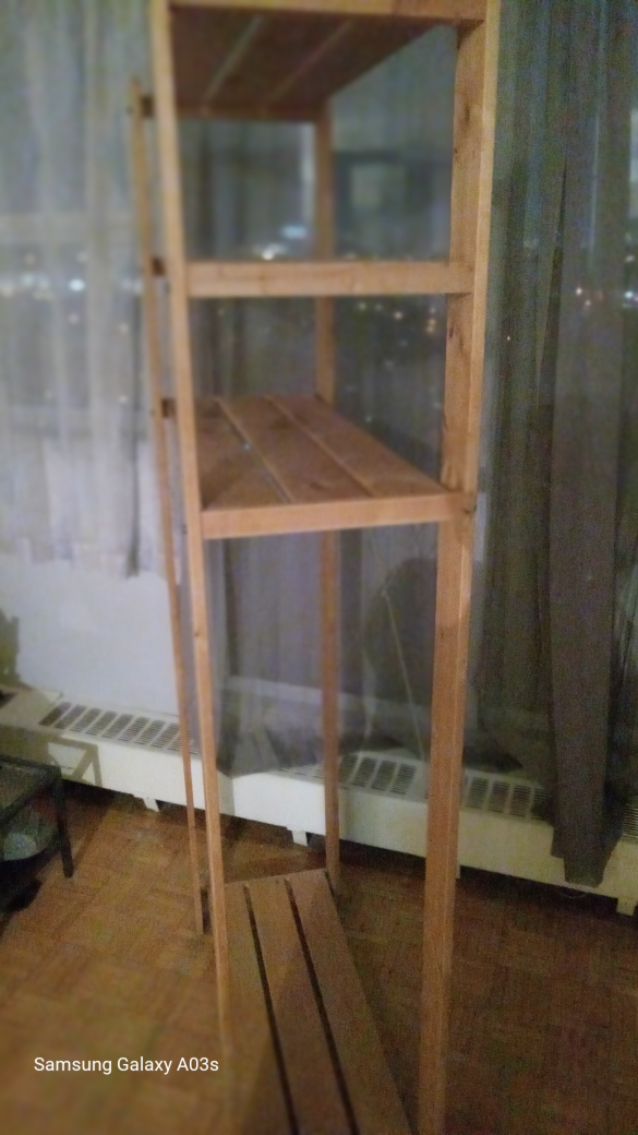 Wooden shelving unit - photo 3