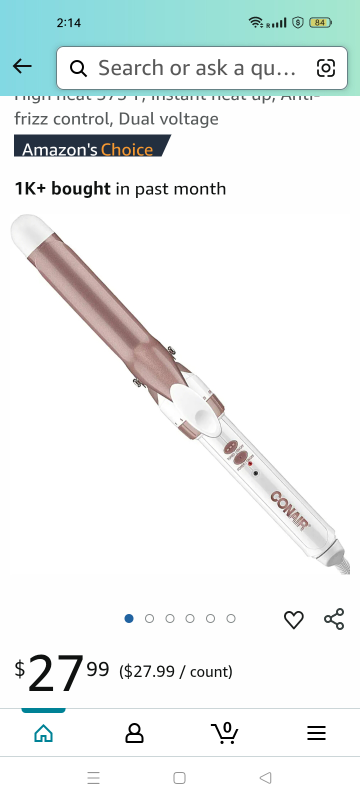 Conair 1 Inch Rose Gold Curling Iron - photo 3