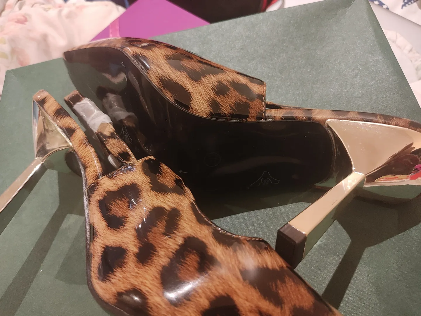 Leopard Print Slingback Heels image indicator(5)