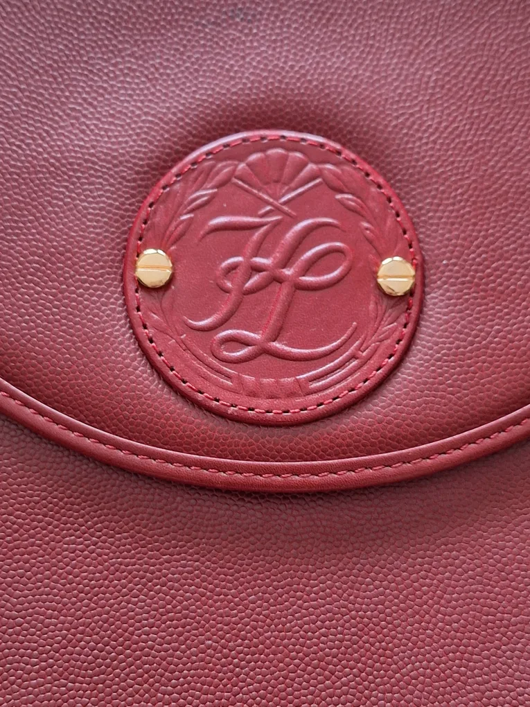 Karl Lagerfeld Paris Red Leather Crossbody Bag image indicator(3)