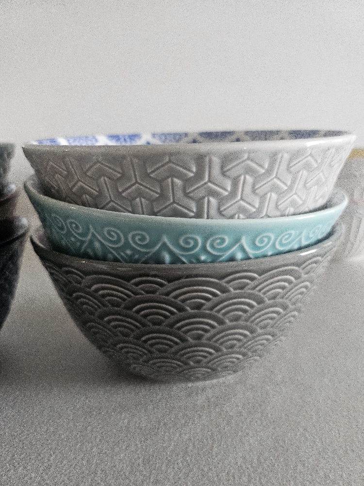 Set of Six Decorative Cereal Bowls - photo 4