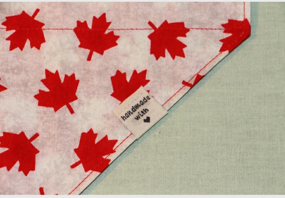 Handmade Dog Bandanas - Canadian Maple Leaf Design image indicator(4)