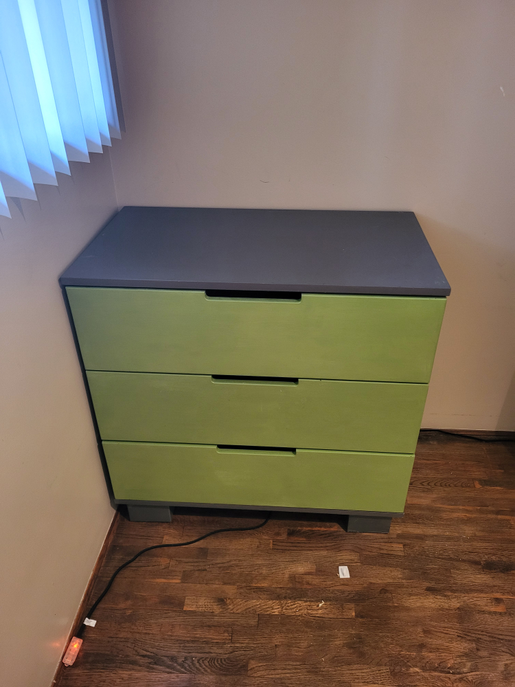 Three-Drawer Chest - Upcycled & Repainted