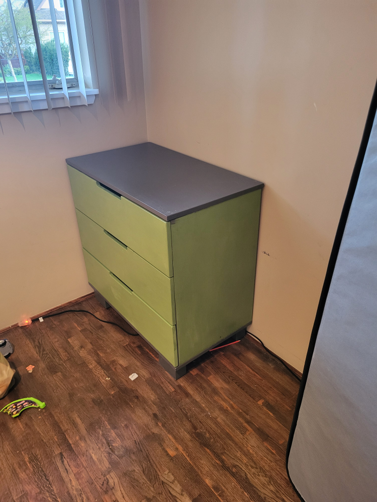 Three-Drawer Chest - Upcycled & Repainted - photo 2