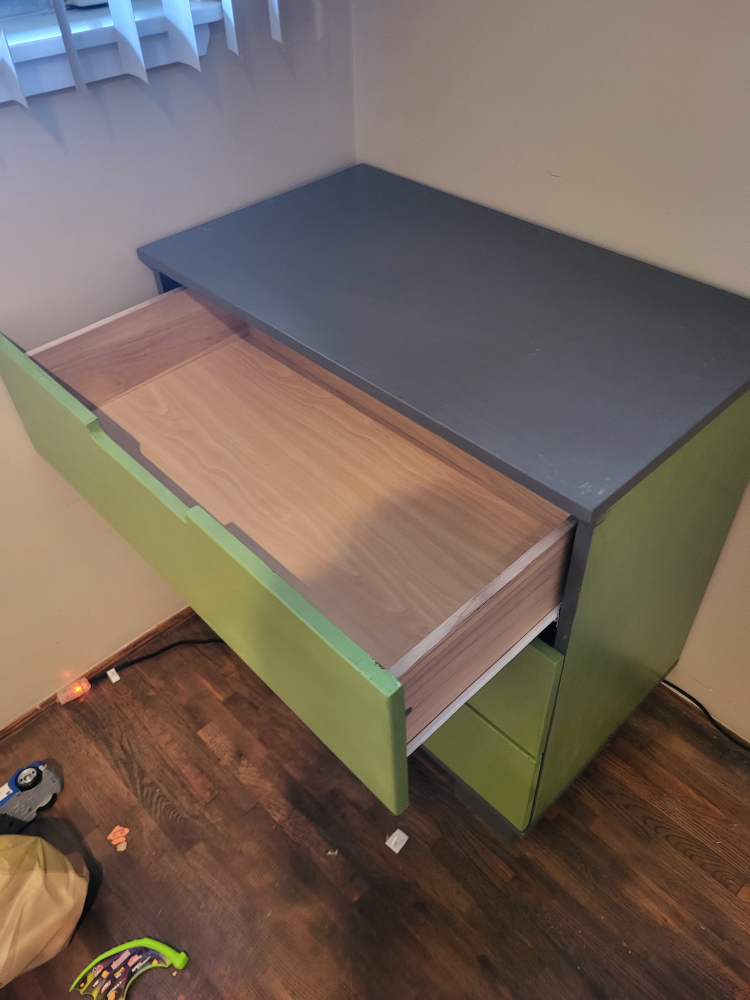 Three-Drawer Chest - Upcycled & Repainted - photo 3