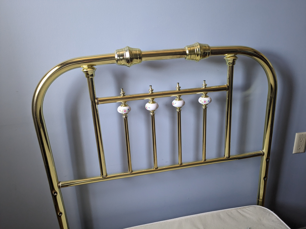 Brass Headboard Twin Bed Frame - photo 3
