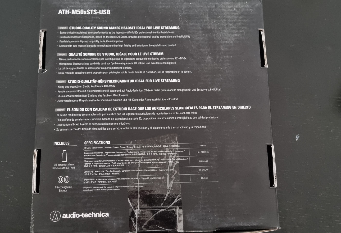 Audio-Technica ATH-M50xSTS-USB Streaming Headset - photo 3