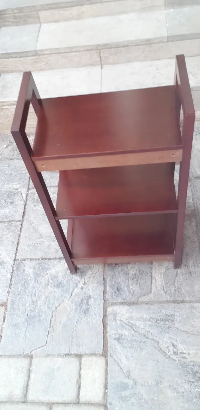 QUALITY 3 Tier Dark Brown Printer/Console/Miscellaneous Shelf image indicator(3)