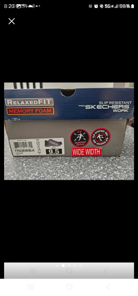 Skechers Work Relaxed Fit Memory Foam Slip Resistant Shoes image indicator(2)