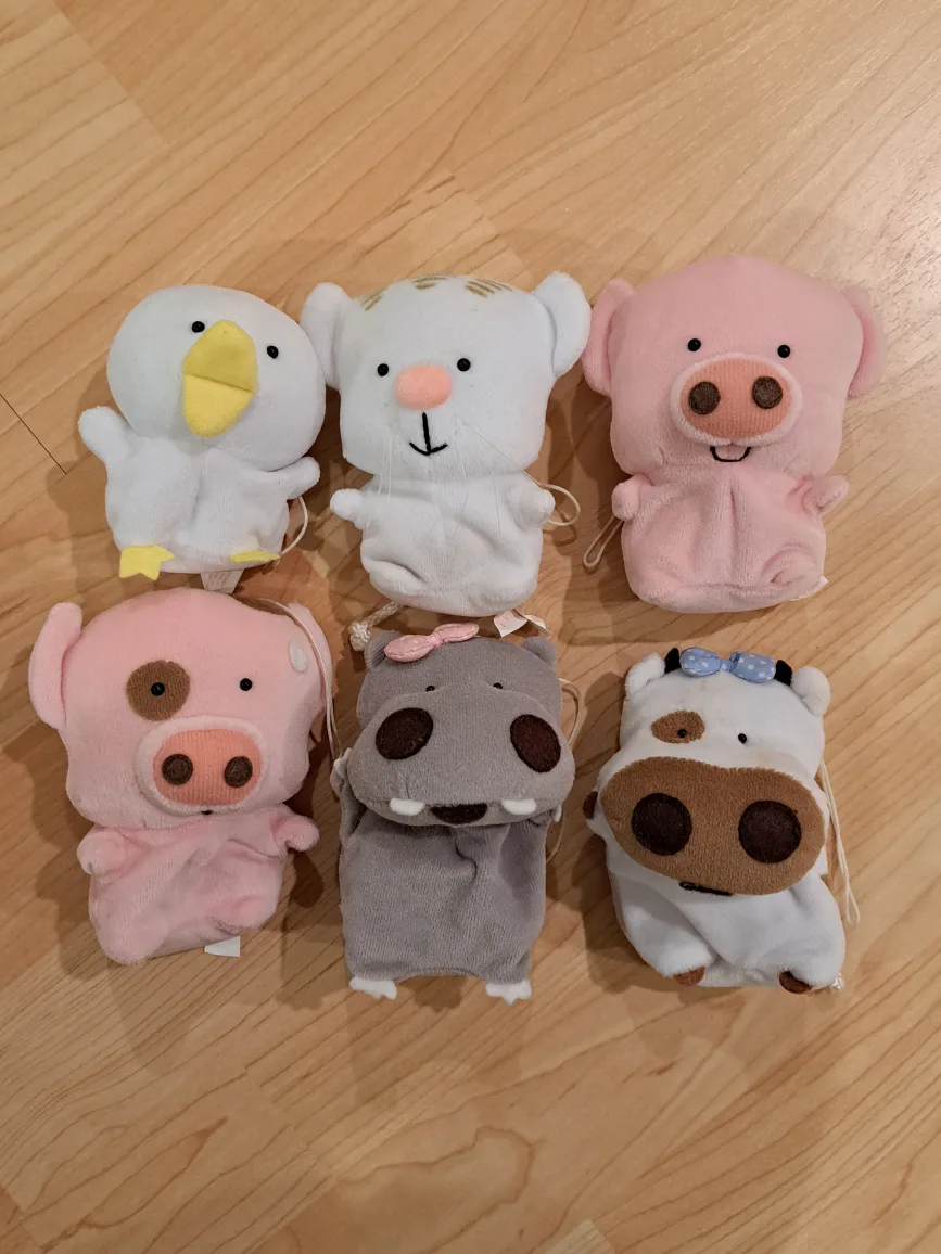 Set of 6 Adorable Animal Beanie Toys image indicator(2)