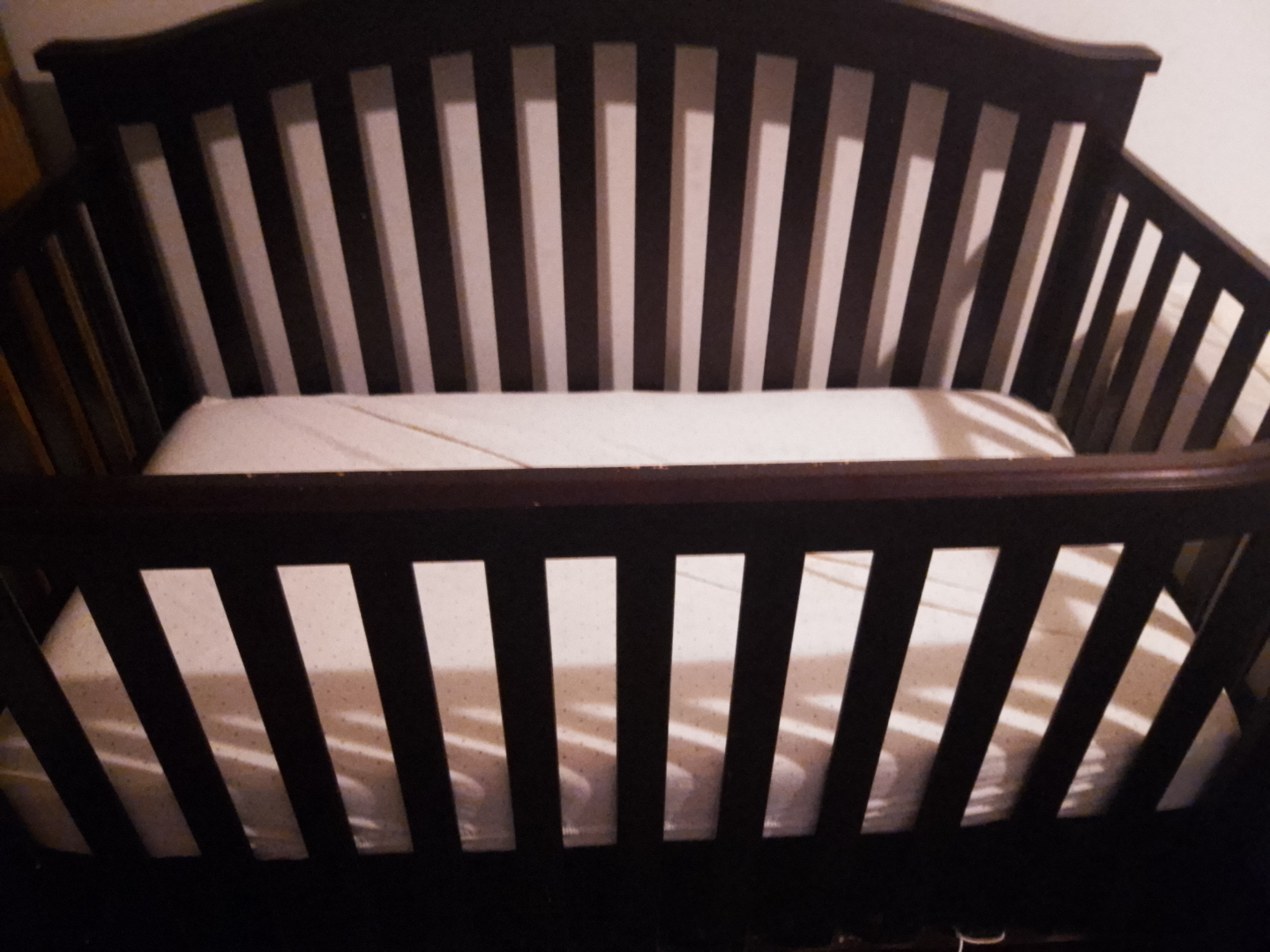 Dark Brown Baby Crib