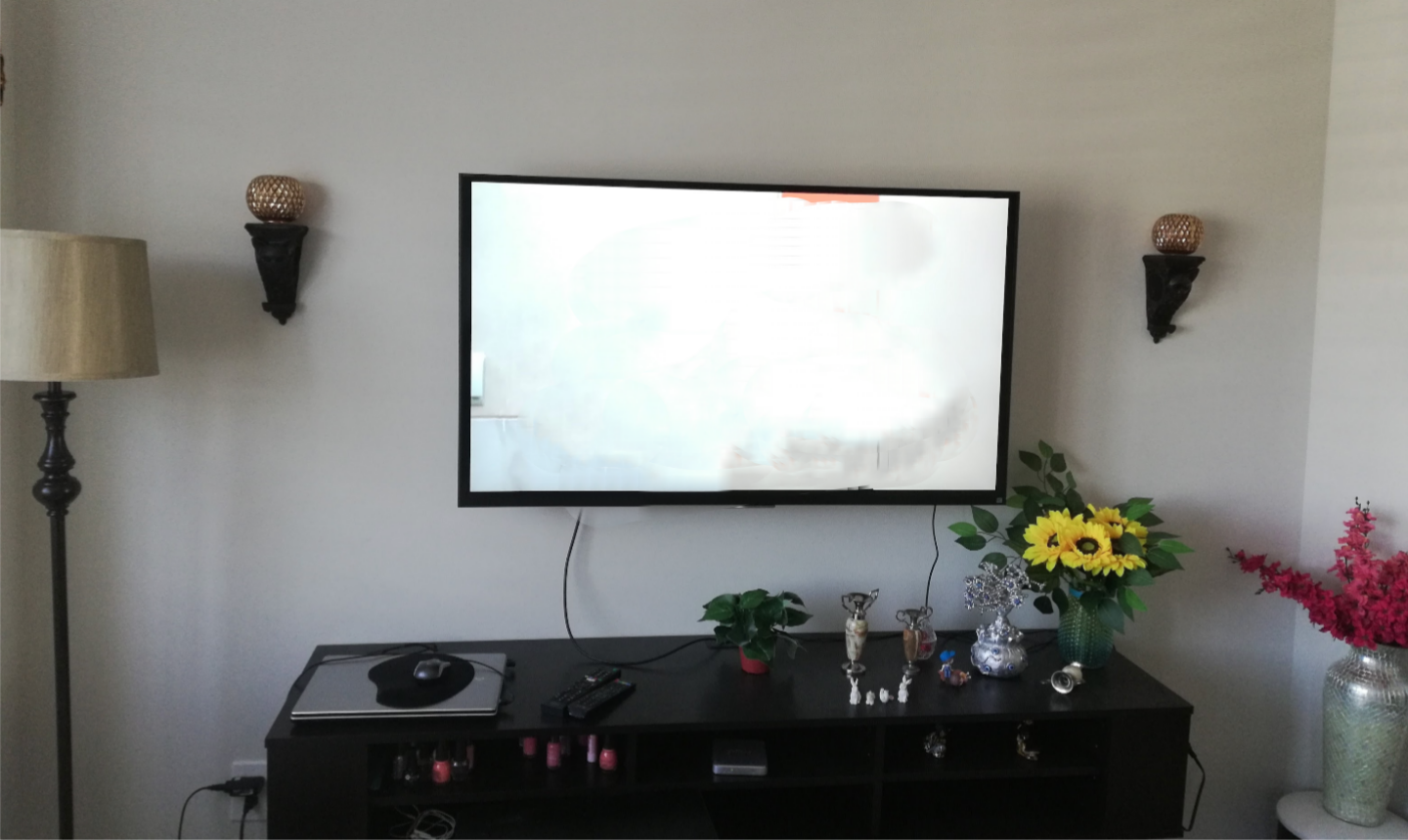 Chocolate Color Floating TV Stand Media Console - photo 2