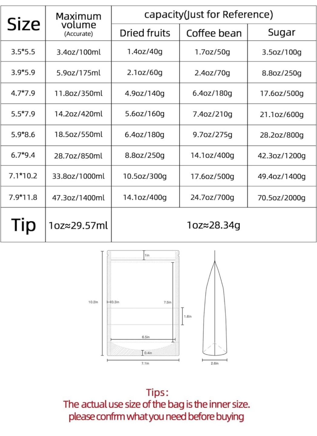 Bulk lot of 100 stand-up pouches with window - photo 2