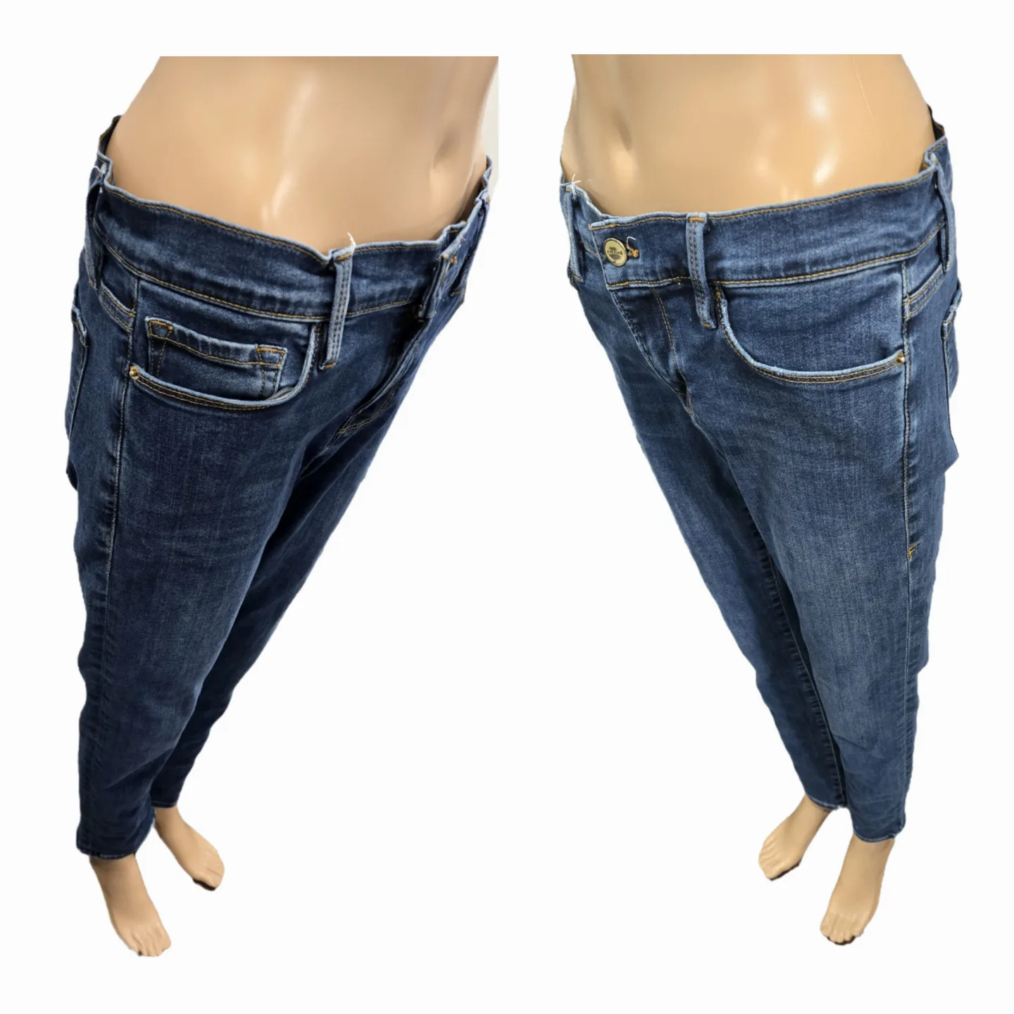 Women's FRAME Le Garcon Slim Boyfriend Jeans Size 26-28 image indicator(5)