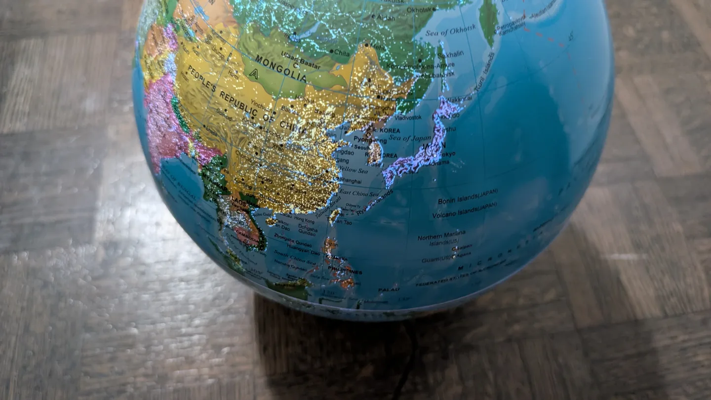 Vintage Illuminated Globe Lamp – Rare globe image indicator(3)