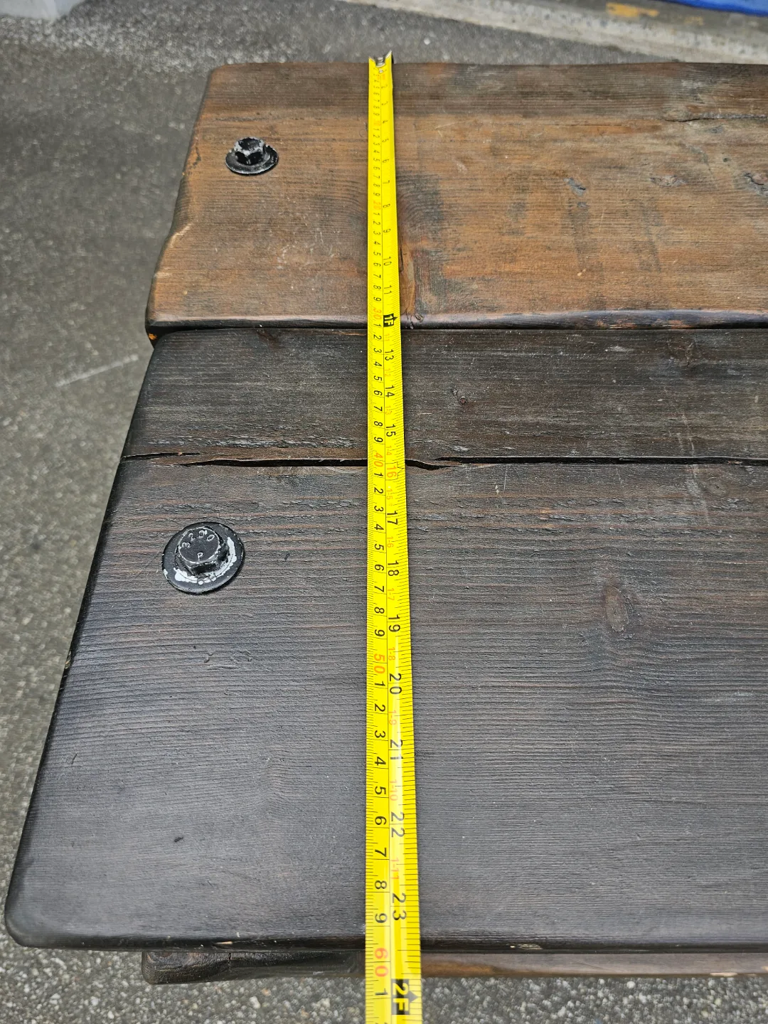 Rustic Wooden Coffee Table with Storage image indicator(7)