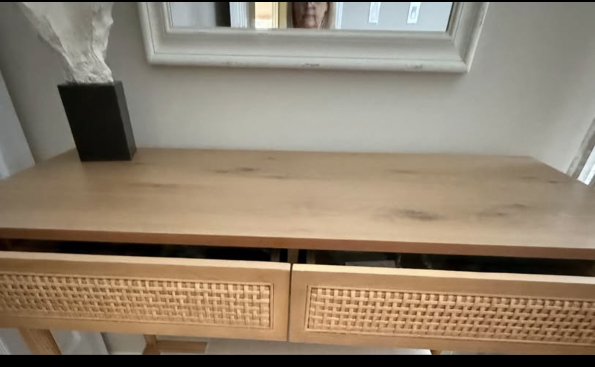 White oak writing desk - photo 2