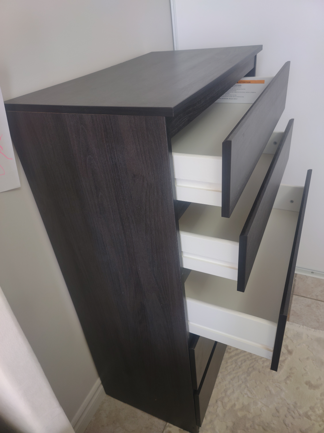 IKEA Kullen Five-Drawer Chest Dark Grey - photo 2