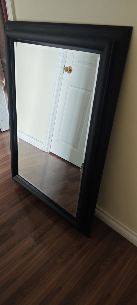 Large Black Framed Mirror - photo 2