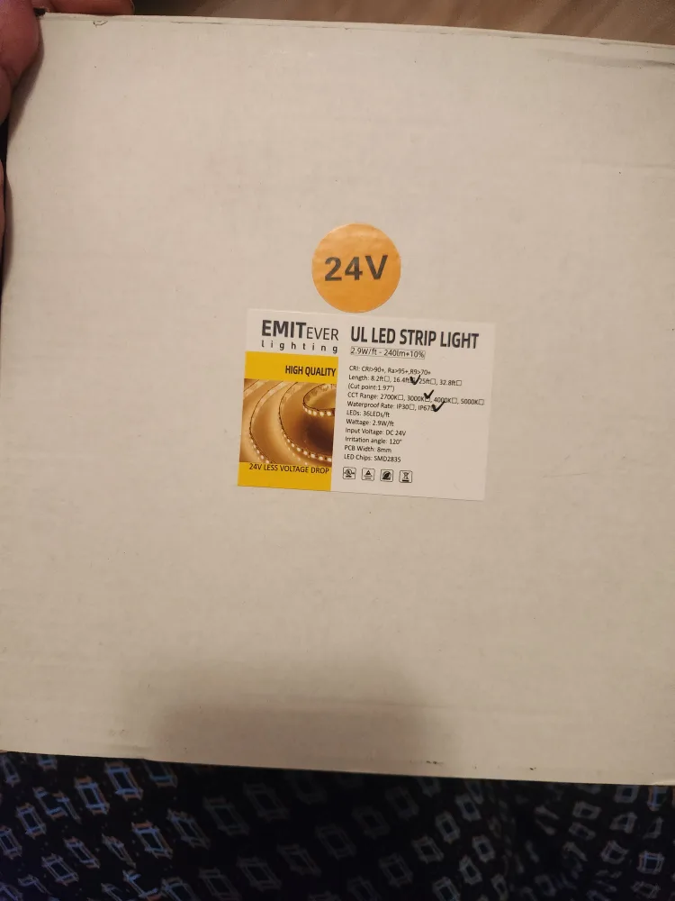 24V LED Strip Lights - Dimmable, Flicker-Free, IP67 Waterproof 💚 image indicator(4)