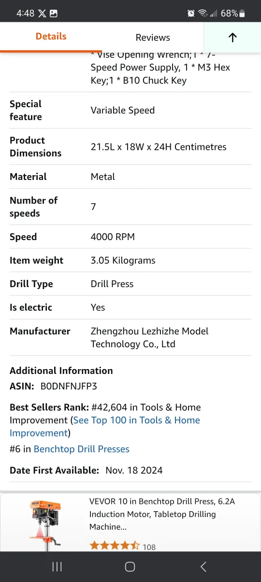 Ouibit Mini Bench Drill Press - B10 image indicator(7)