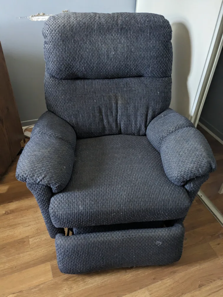 Recliner Chair - Dark Blue Fabric image indicator(2)
