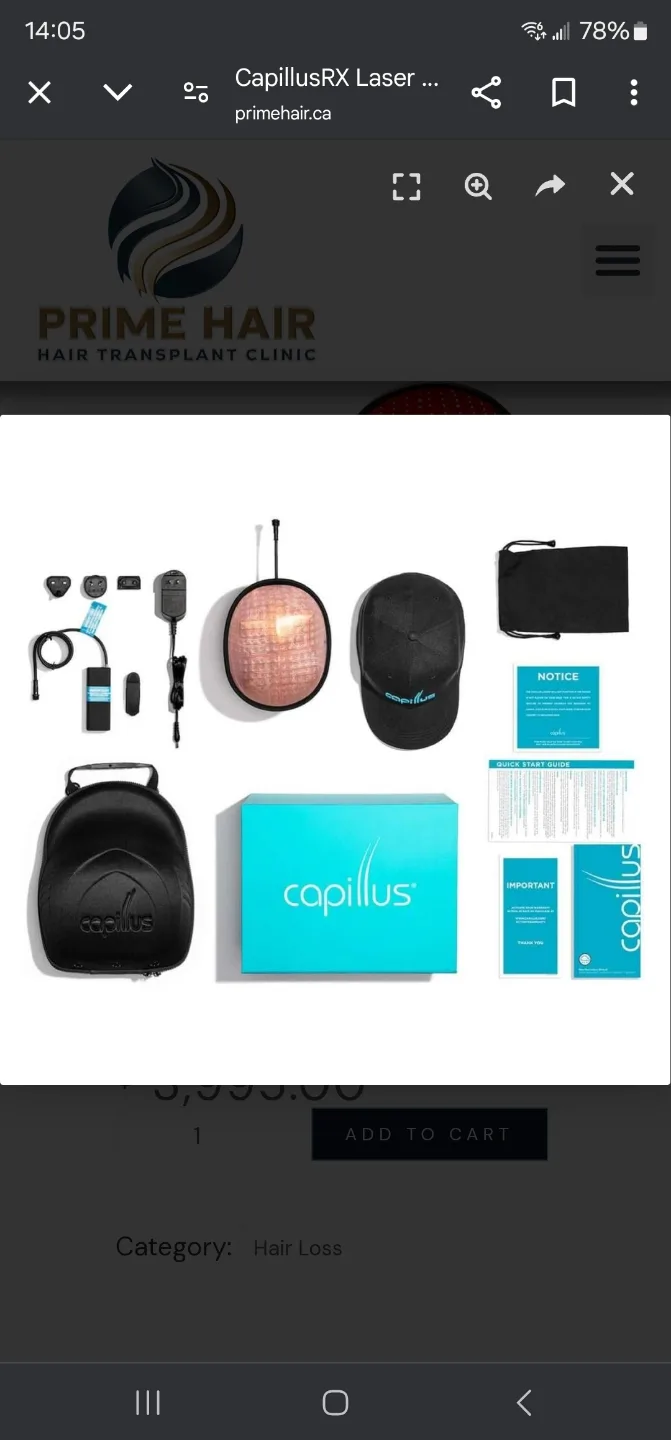 CapillusRx Laser Therapy Cap image indicator(2)