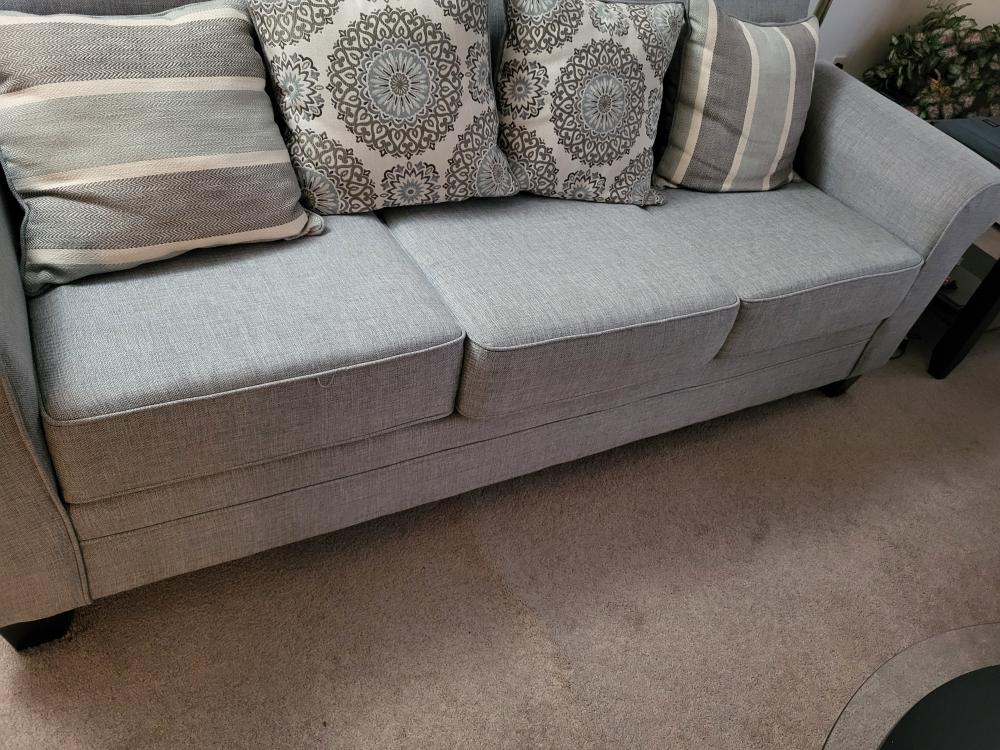 Grey Fabric Sofa and love seat