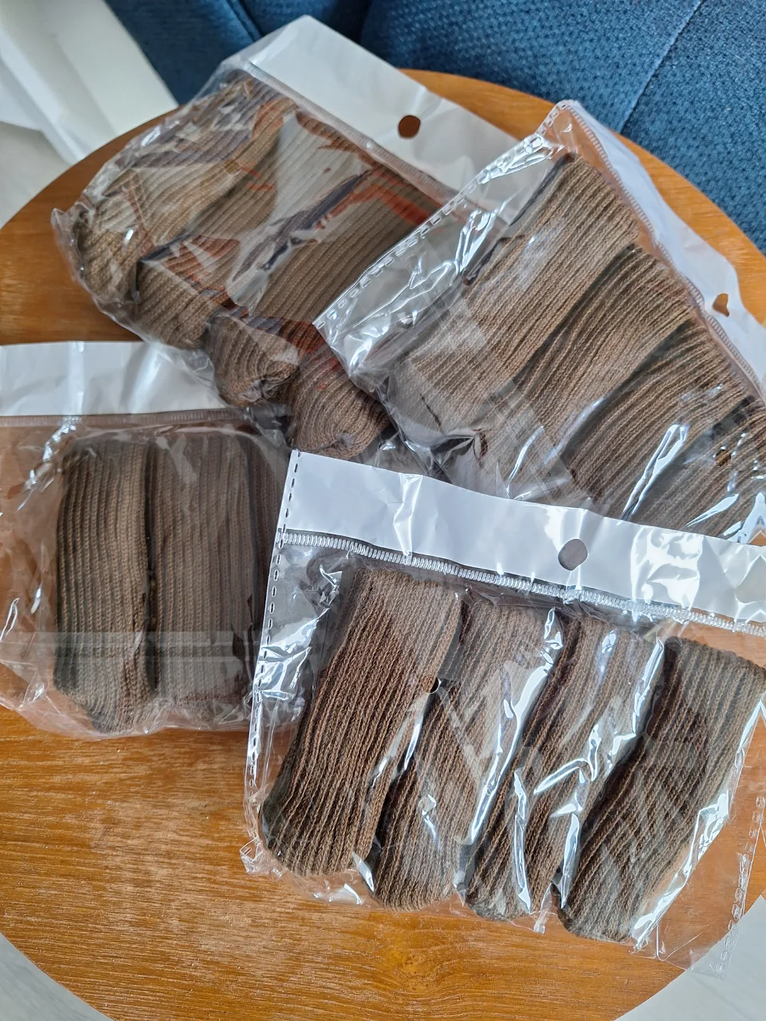 Brown Knit Chair Leg Covers/Socks image indicator(3)