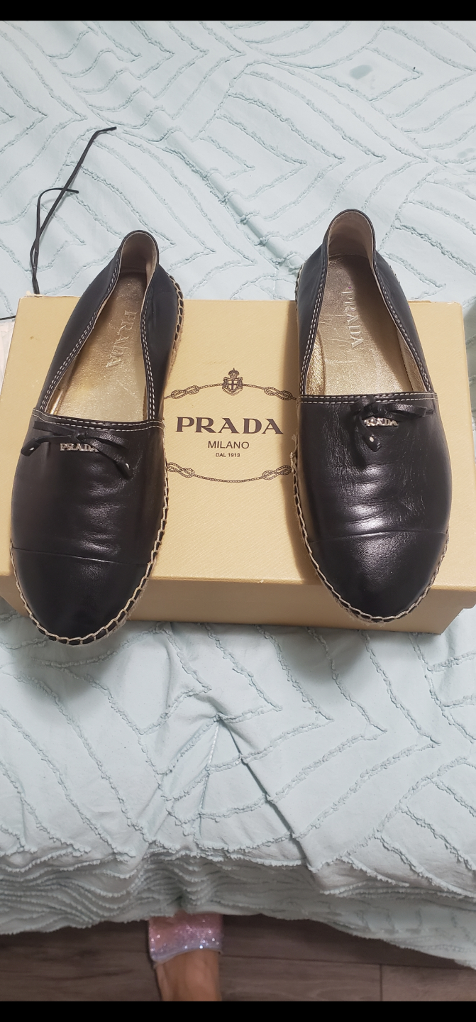 Prada flat espadrille 37.5