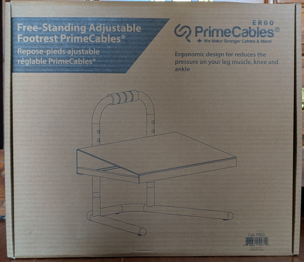 PrimeCables Free-Standing Adjustable Footrest