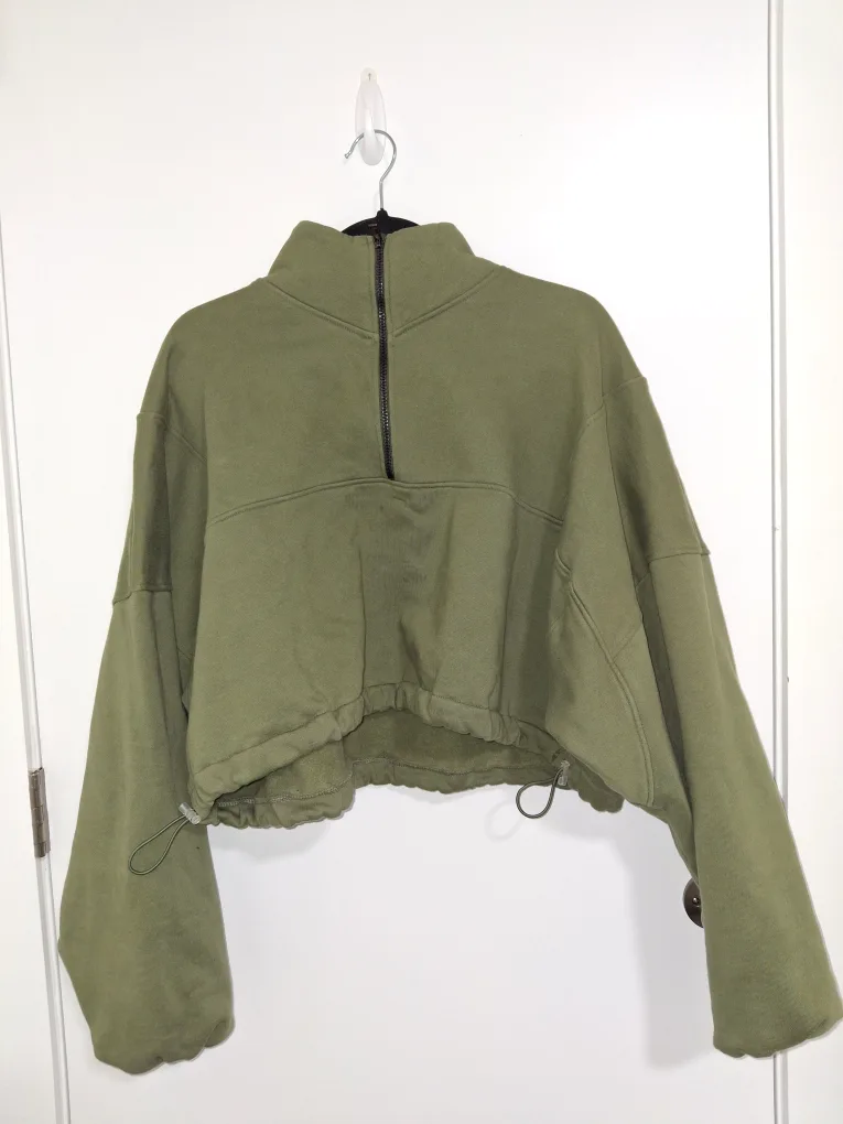 Nash cropped half-zip sweatshirt thumbnail