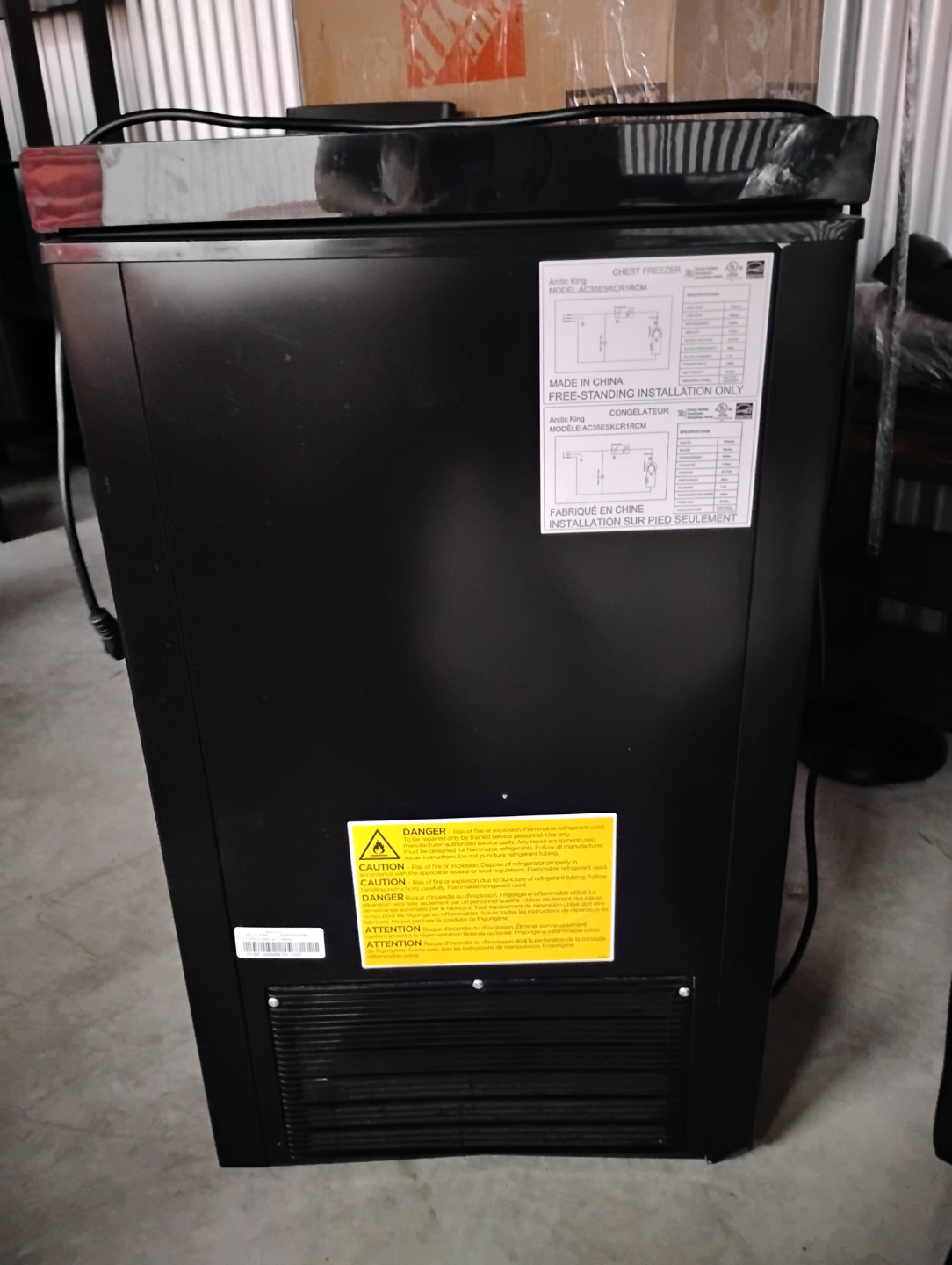 Arctic Air Chest Freezer - photo 2