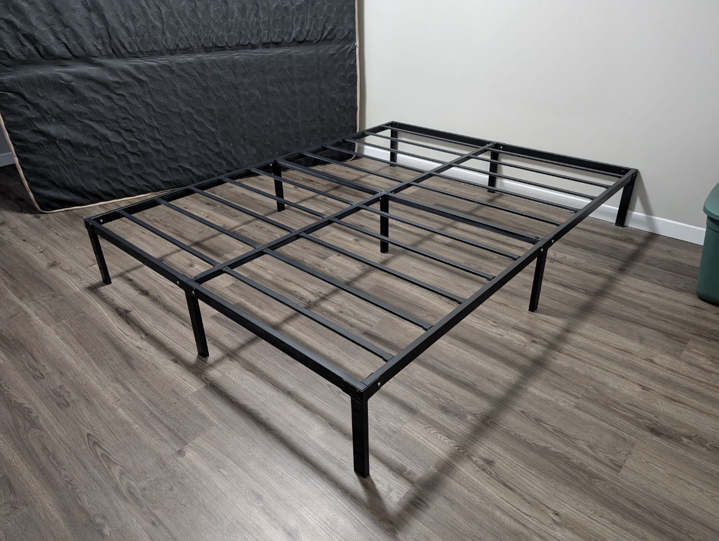 Queen Bed Frame, metal no bid spring needed.
