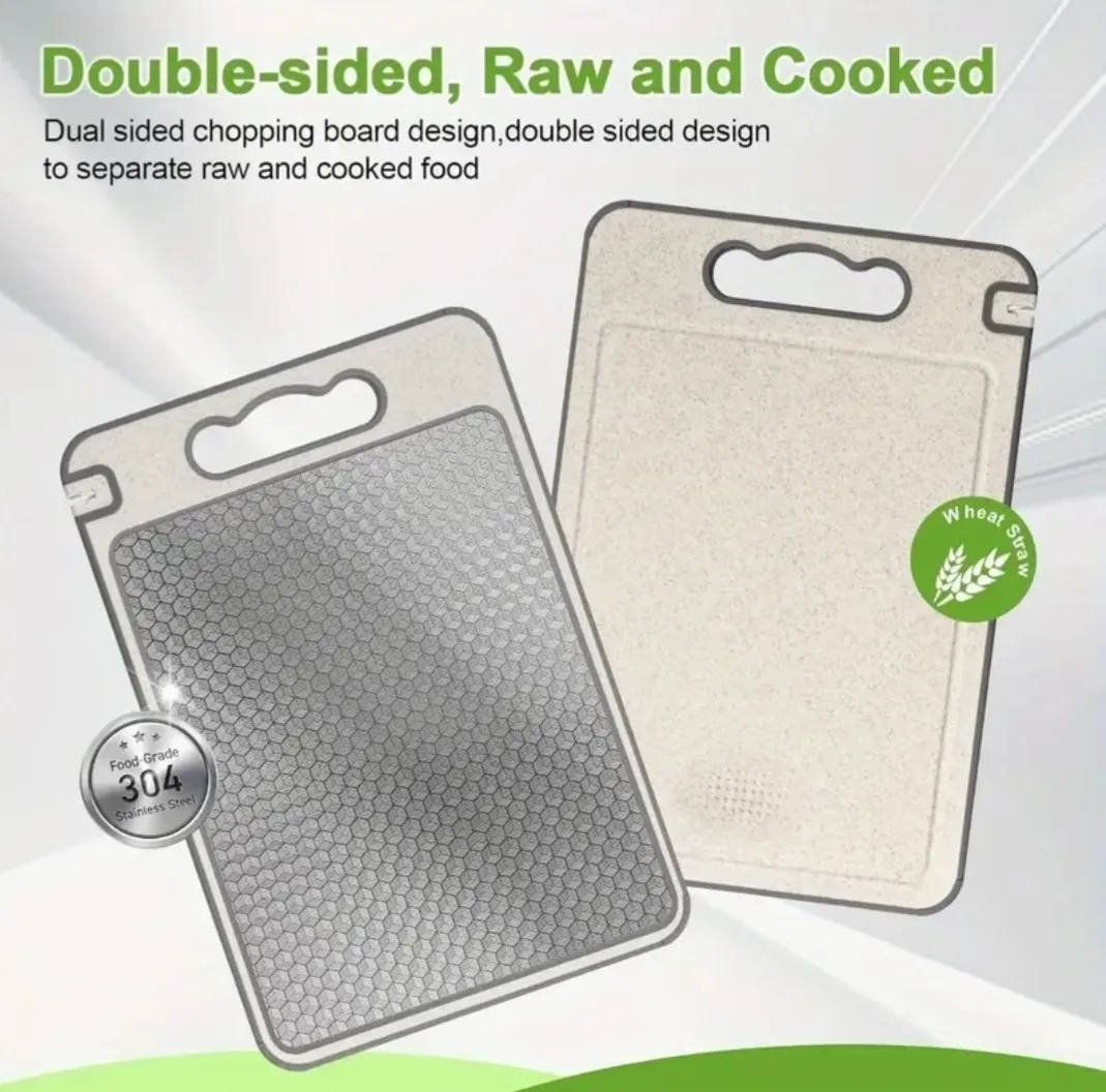 Stainless steel double-sided cutting board image indicator(4)