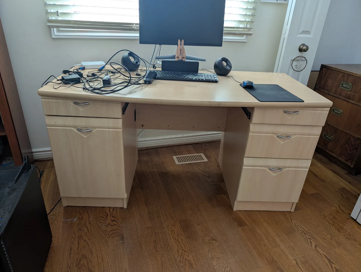 Computer Desk with Drawers and Cabinet thumbnail
