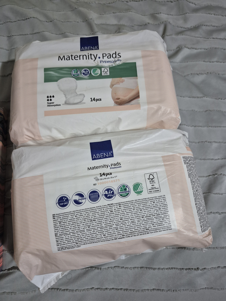 Urgent moving  sale Abena Maternity Pads , 14 count... 2 package