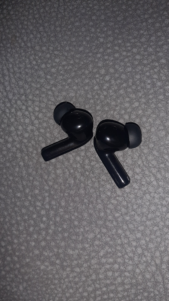 Pair of Black Wireless Earbuds