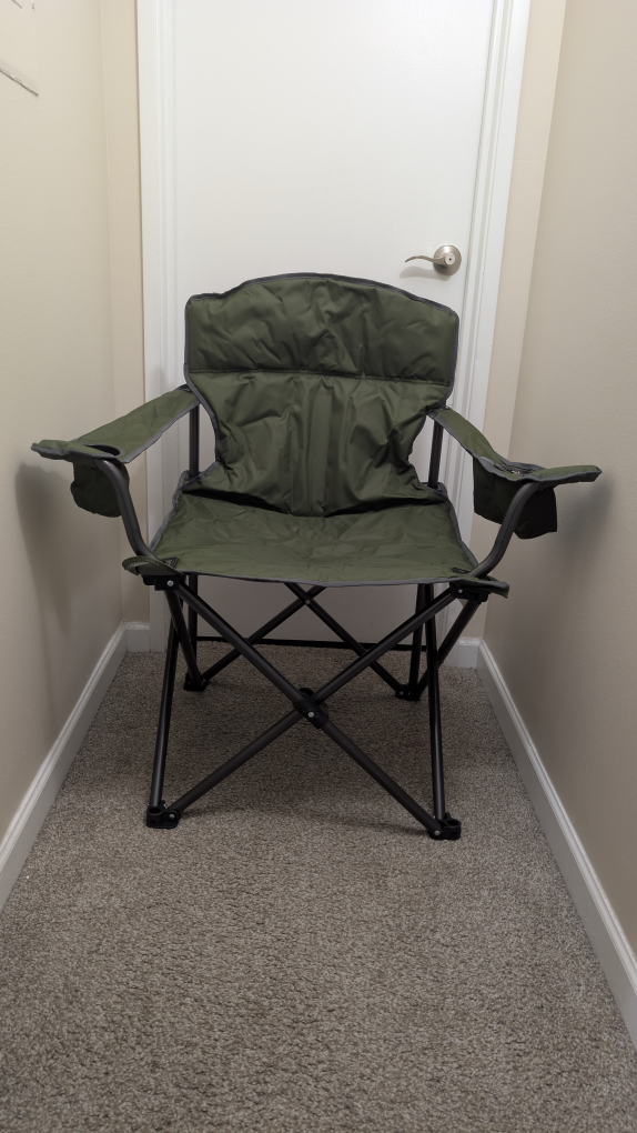 Folding Camping Chair with Cooler Pocket